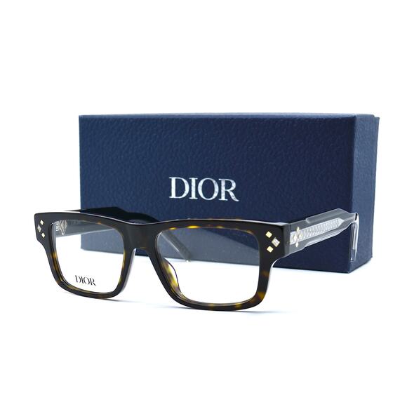NEW Christian Dior CD Diamondo S3I Eyeglasses Havana Made in Italy Authentic - Picture 4 of 14